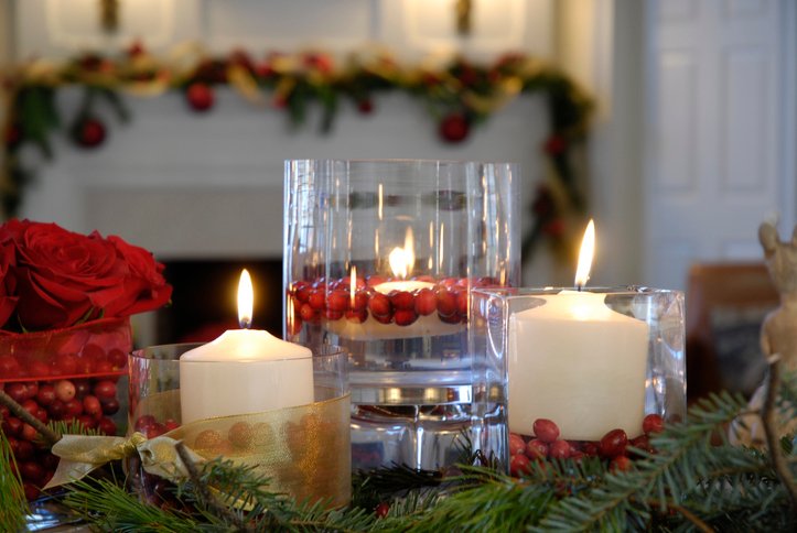 Christmas floating candles example