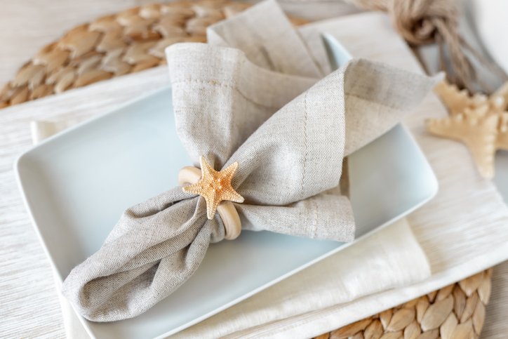 Star fish napkin ring example